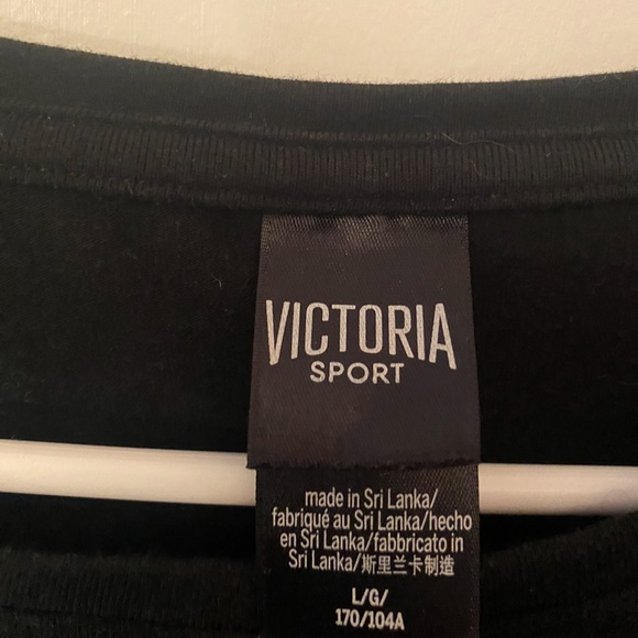 NWOT Victoria's Secret Victoria Sport Wrap Around Tie Long Sleeve Crop Top - Picture 5 of 5